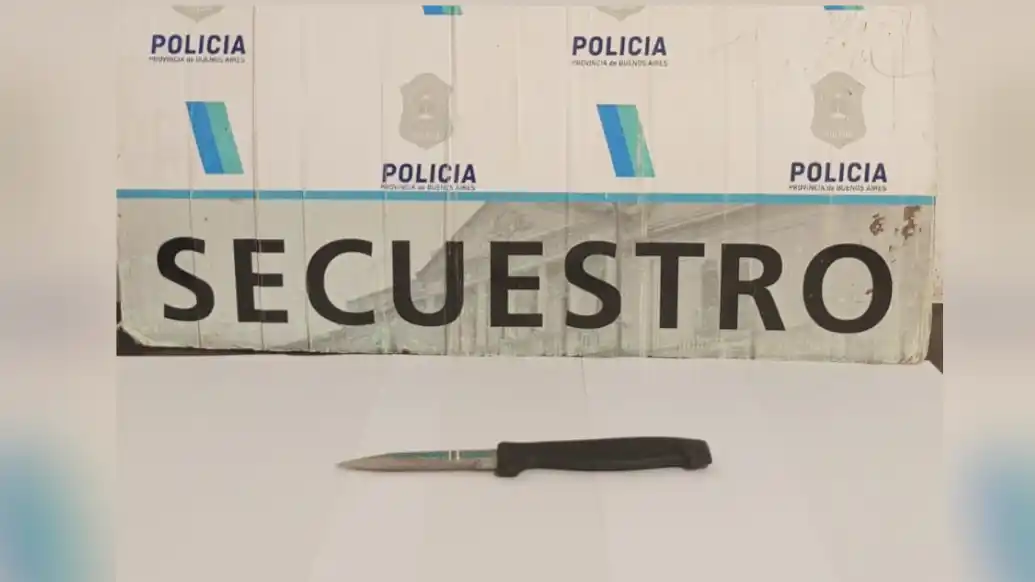 Arma blanca usada por los delincuentes