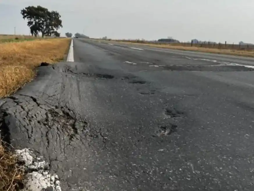 La ruta nacional 33, una de las más deterioradas. Foto: Gentileza