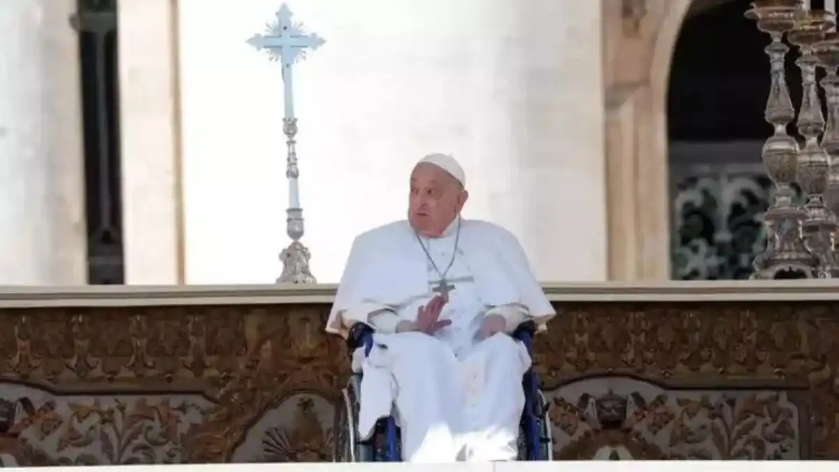 El papa Francisco en la plaza de San Pedro. - ANSA -