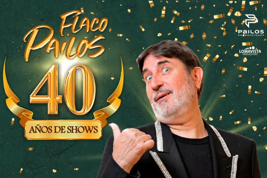 El Flaco Pailos celebra 40 años de shows en la ciudad de Rafaela