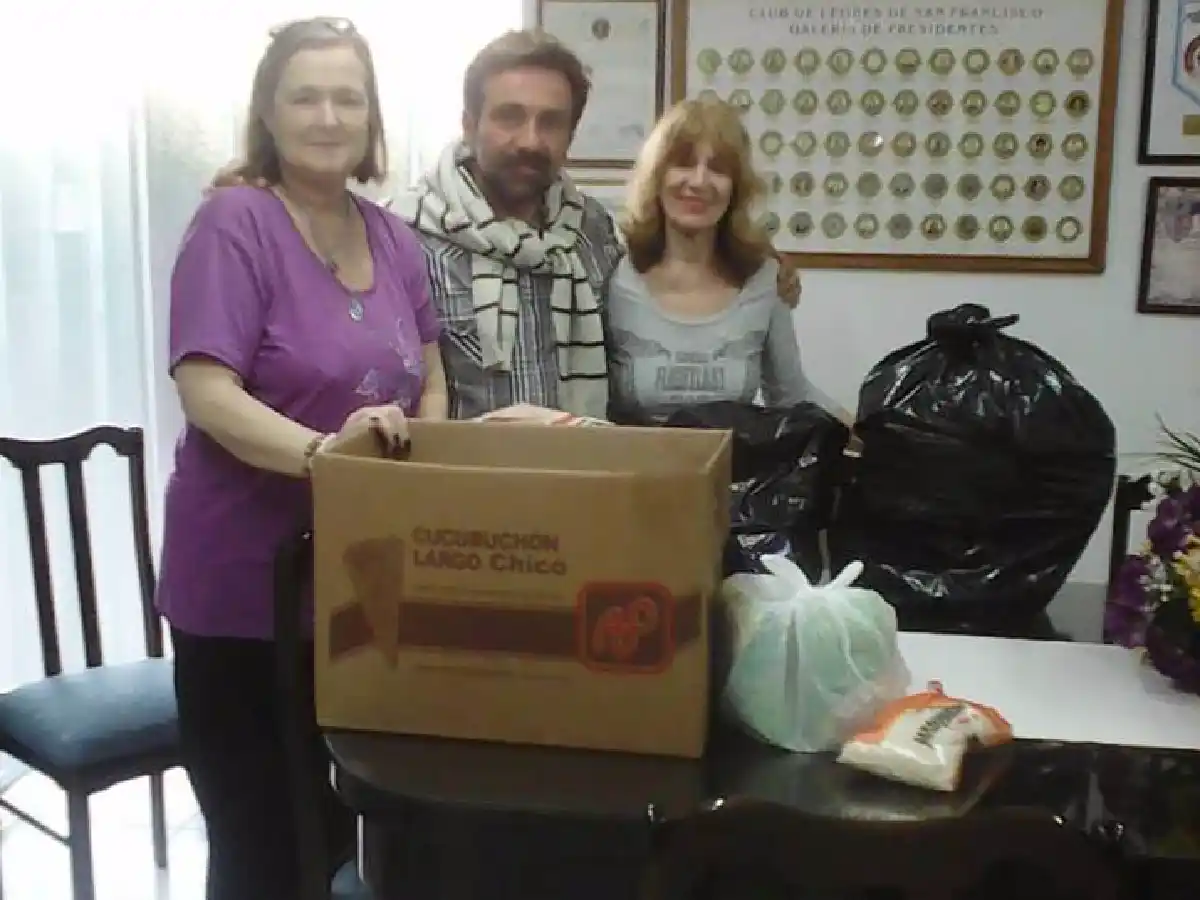 El Club de Leones entregó colaboración a merendero