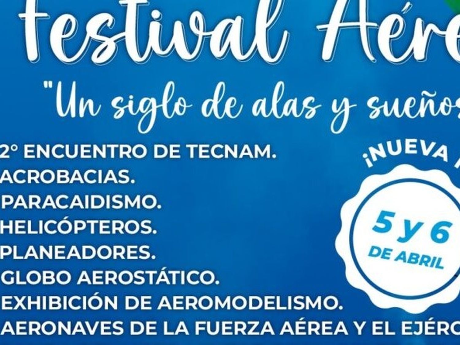 El Aero Club Rafaela celebra 100 años con un gran Festival Aéreo