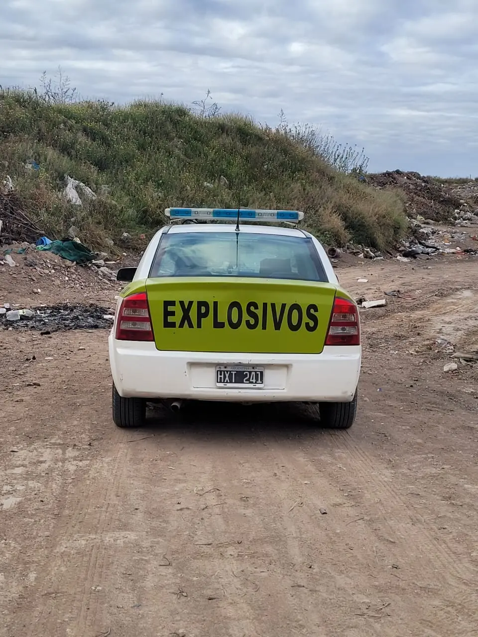 Detonaron un explosivo en forma controlada
