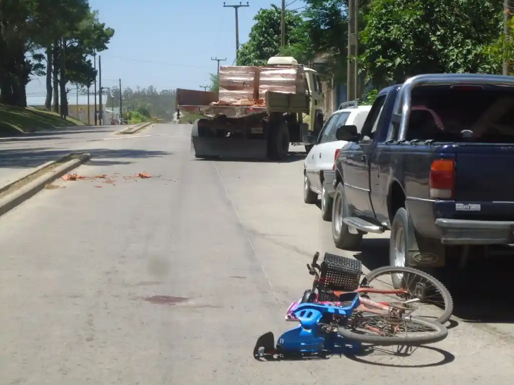 Murió una nena de 5 años tras ser arrollada por un camión en Balcarce