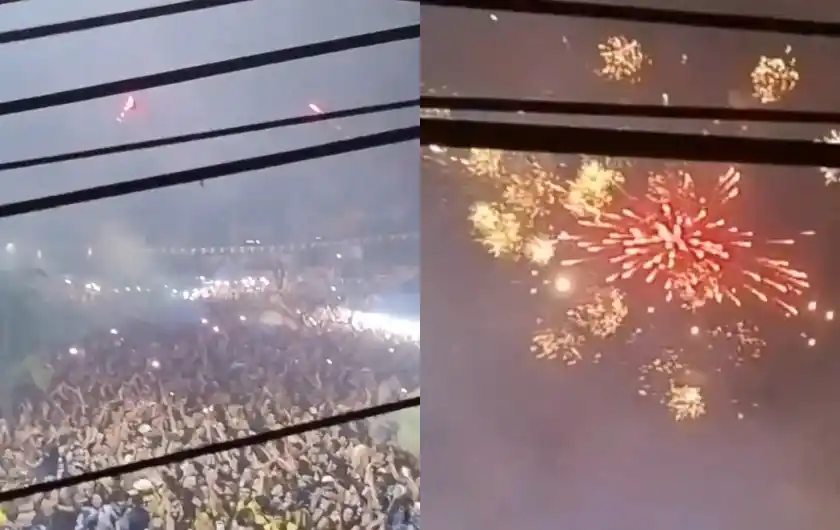 Fuegos artificiales.