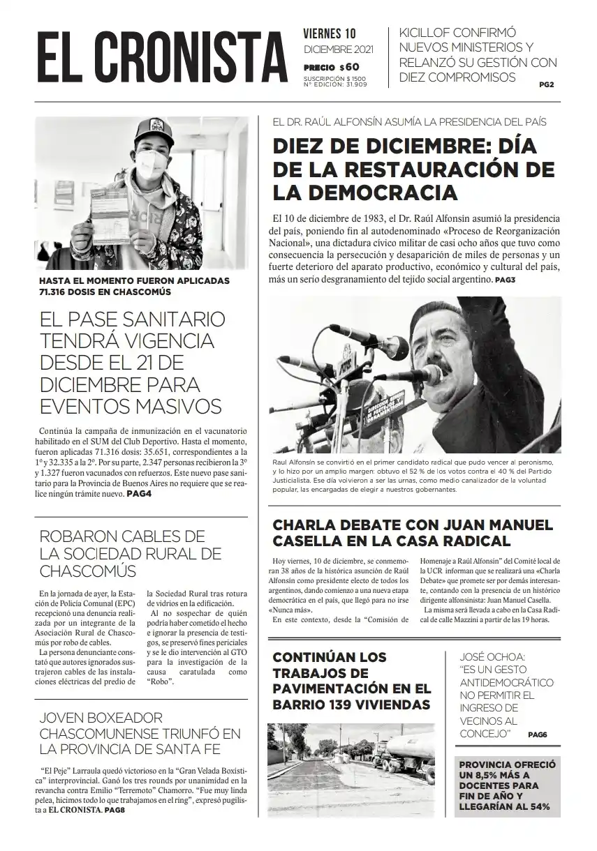 Tapa 10 diciembre 2021