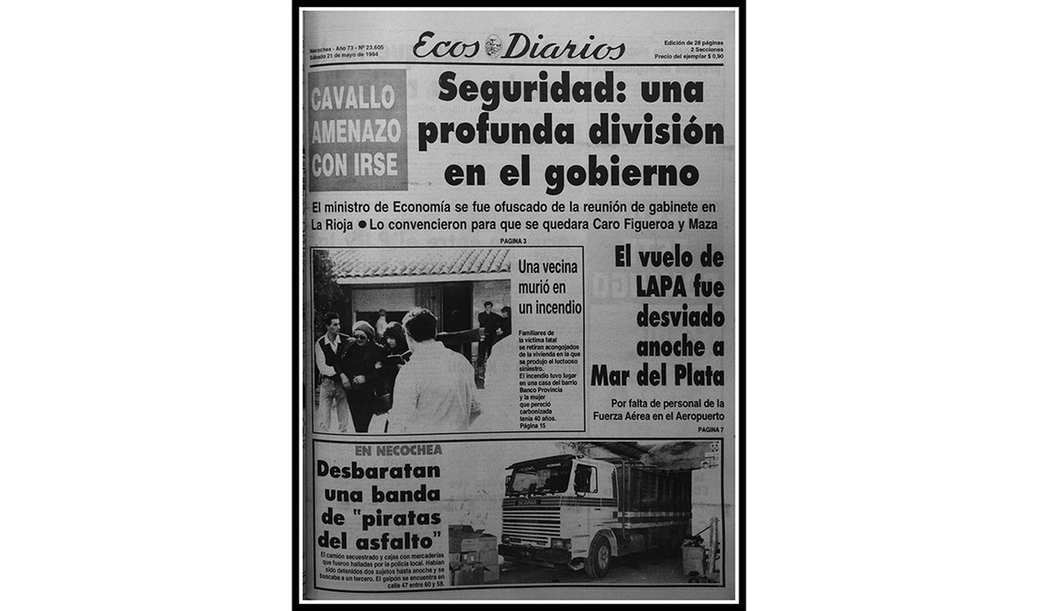 Sábado 21 mayo de 1994