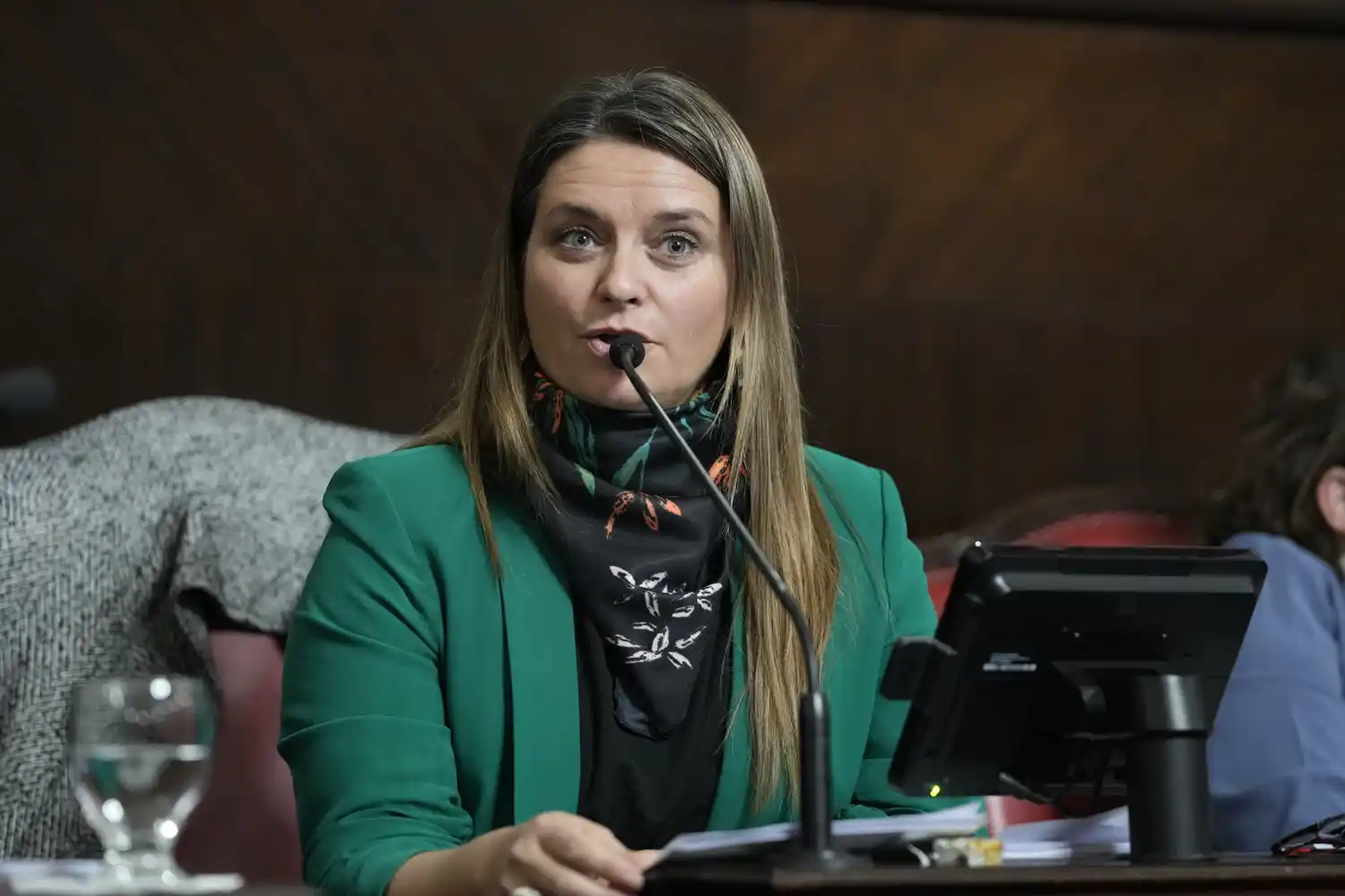 La senadora Nerina Neumann Losada realizó una presentación parlamentaria.