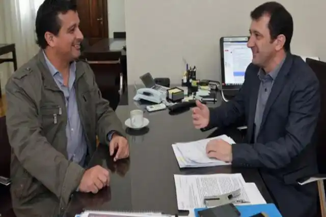 Edgardo Kueider y Marcelo Casaretto visitan GUaleguay
