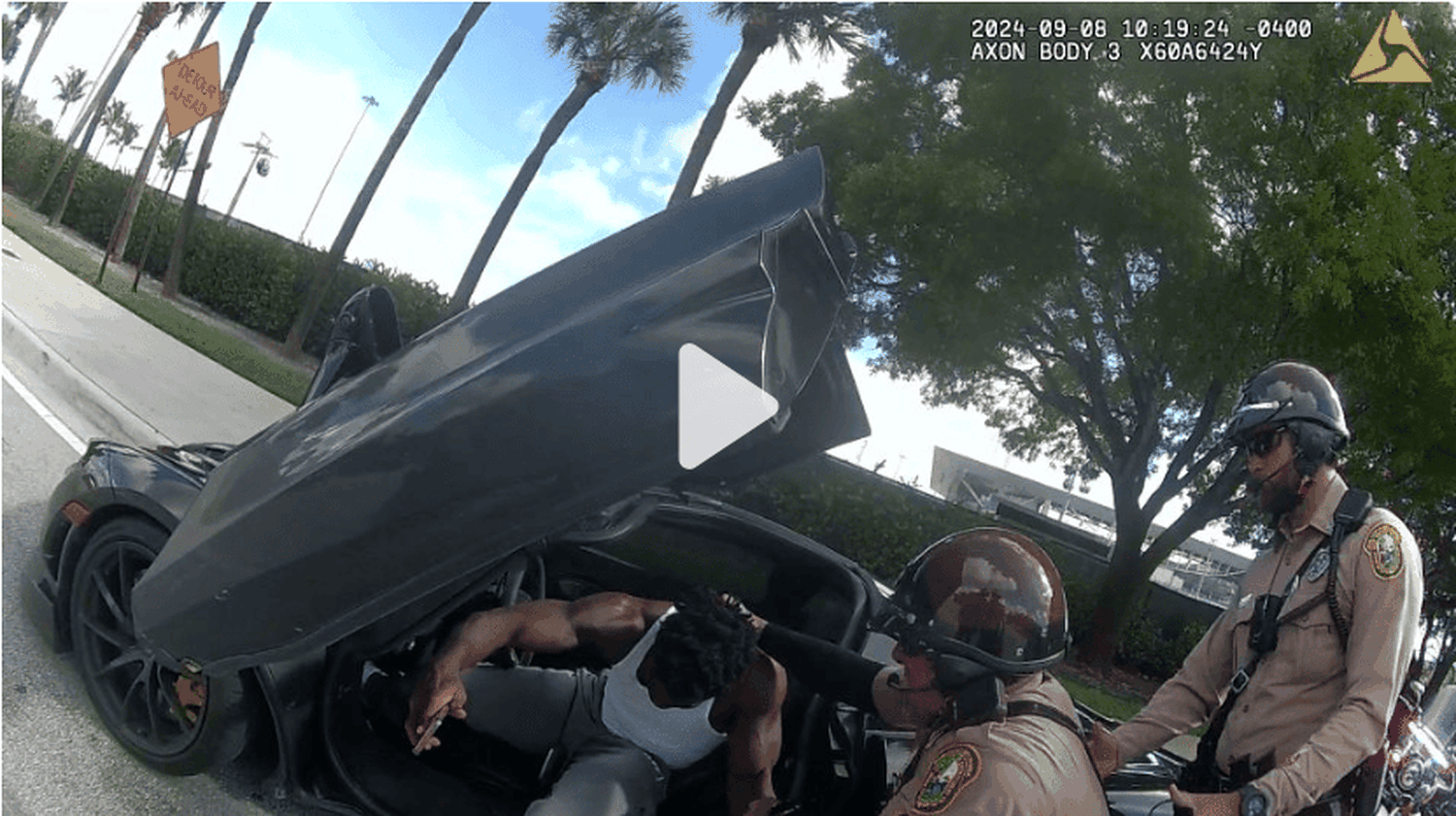 Video-cam footage of Tyreek Hill arrest