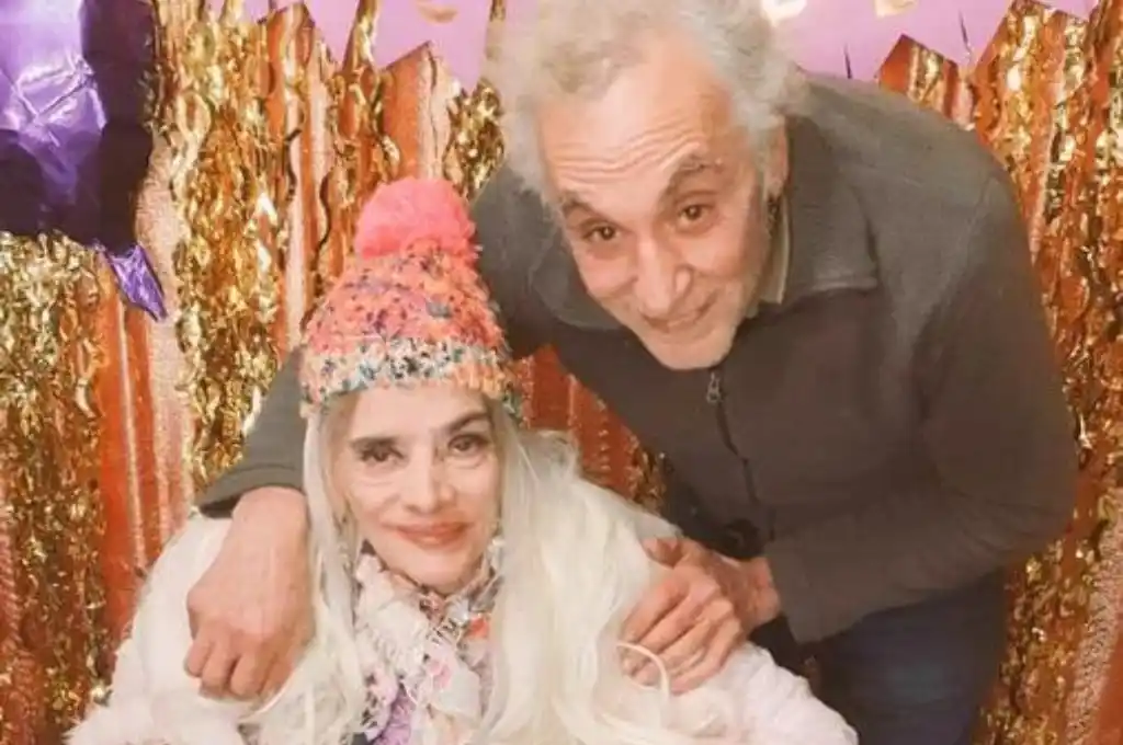 Lía Crucet junto a su marido Tony Salatino