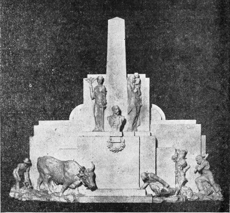 Fotografía de la maqueta del año 1936.
