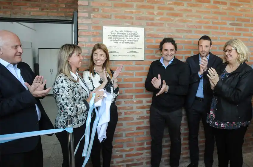 Gerdau formalizó la entrega de la obra de ampliación de la Escuela Técnica N°459