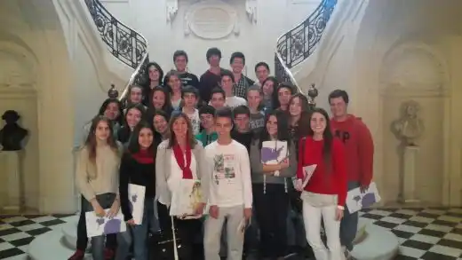 Alumnos de la ciudad, en la Embajada de Estados Unidos