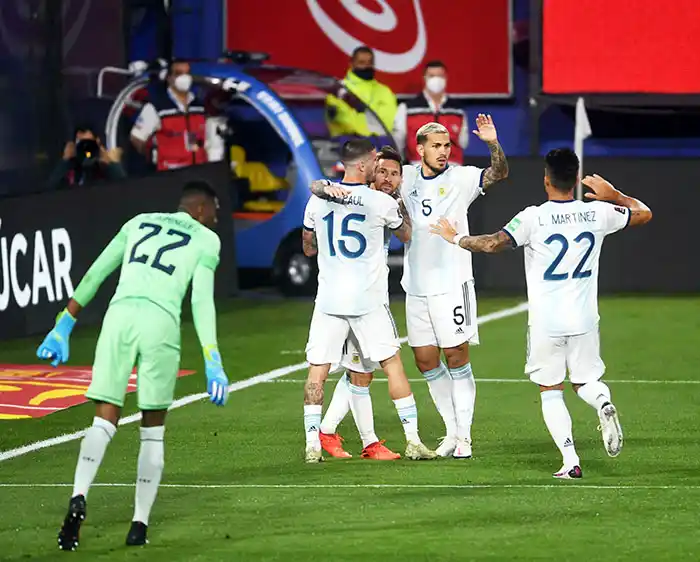 Sumó tres. Argentina en la eliminatoria