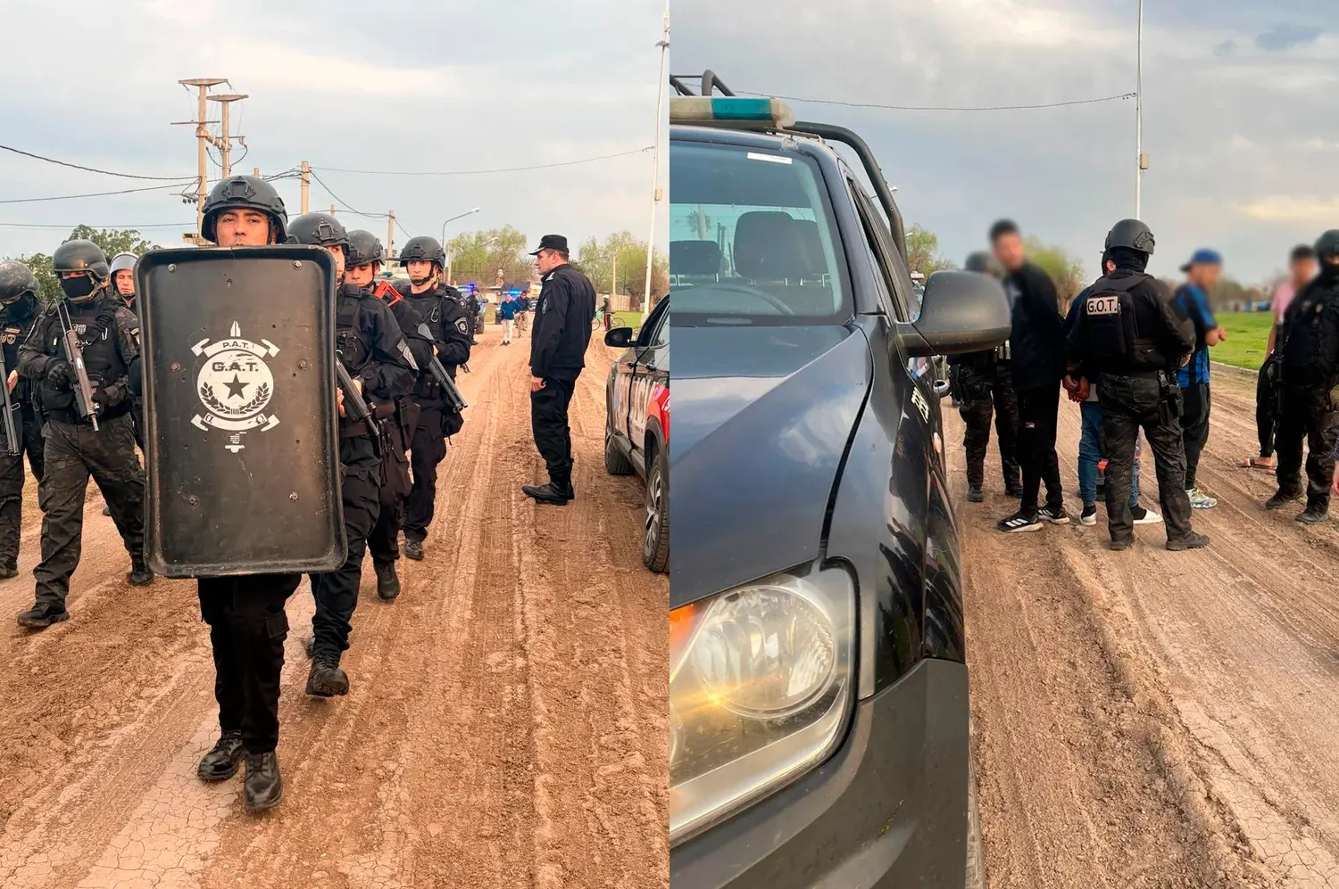 Amplio despliegue policial en cuatro barrios de Rafaela: hubo un aprehendido y secuestraron un arma blanca