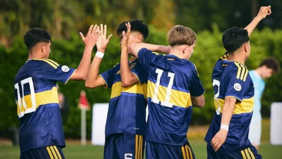 La Octava División de Boca brilló en la Messi Cup con una victoria ante Manchester City