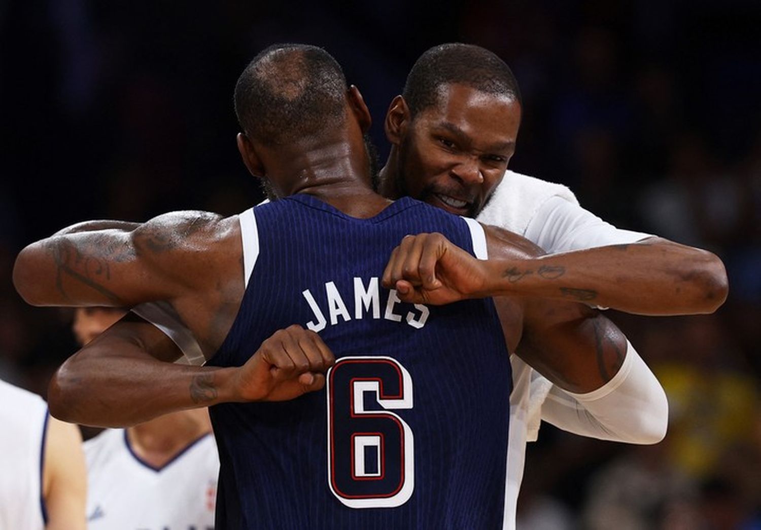 LeBron James and Kevin Durant celebrate a dominant win over Serbia, gearing up for their next challenge against South Sudan.