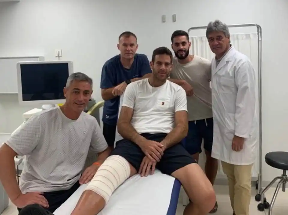 Del Potro, de visita de control tras la operación