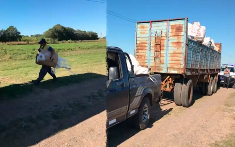 “Tenía documentación y no secuestraron nada”, dijo el trabajador a bordo de la camioneta interceptada en ruta 1001