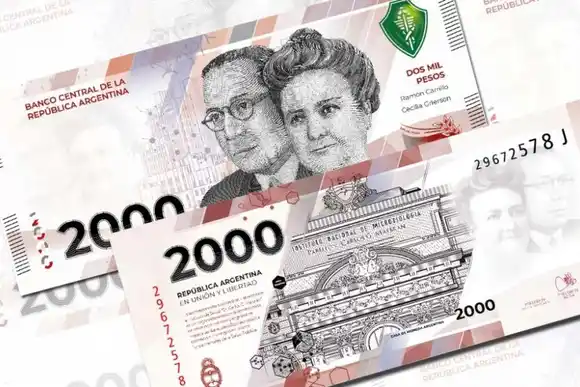 Se suspende la emisión de billetes de $ 2.000