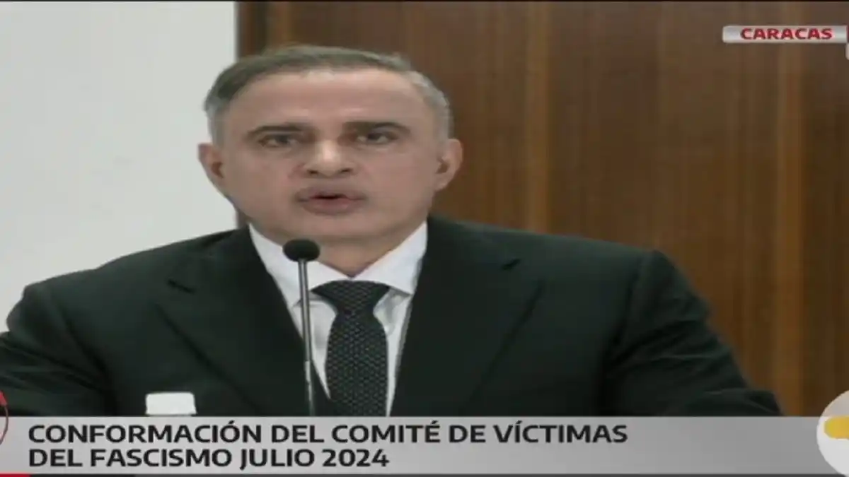 «EN VENEZUELA HAY JUSTICIA»: fiscal Tarek William Saab instala el «Comité por las Víctimas del Fascismo de julio 2024»