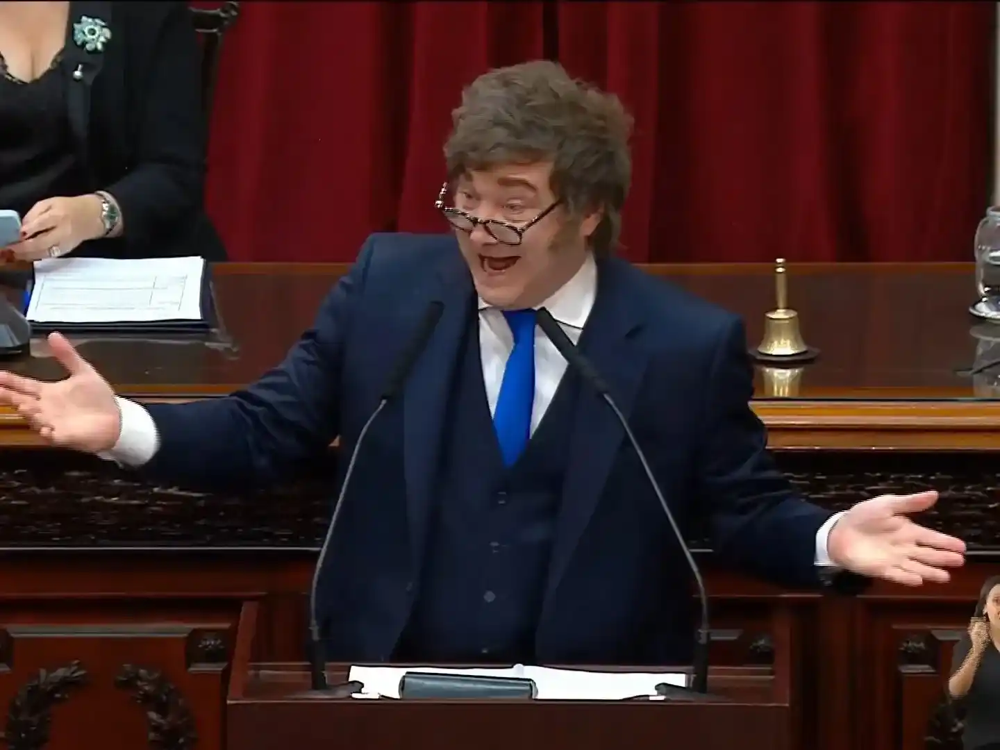 El Presidente, durante la apertura del 144° período de sesiones ordinarias.