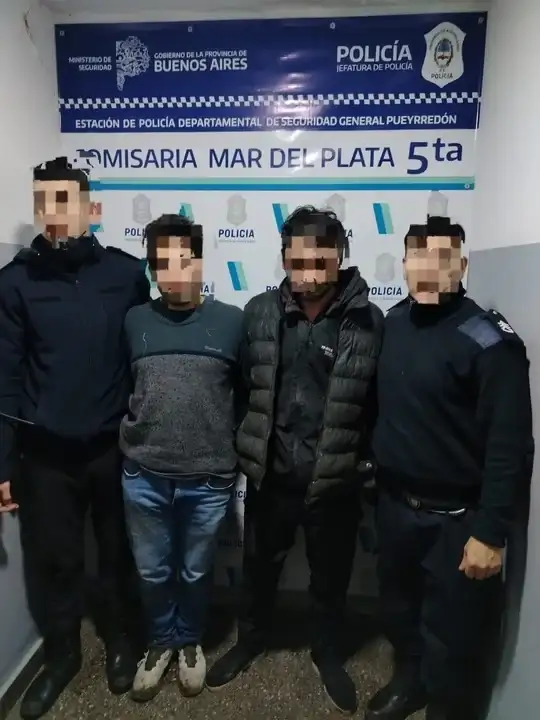 Agustín Nicolás Díaz Bartolomé y José Luis Aquino, detenidos.