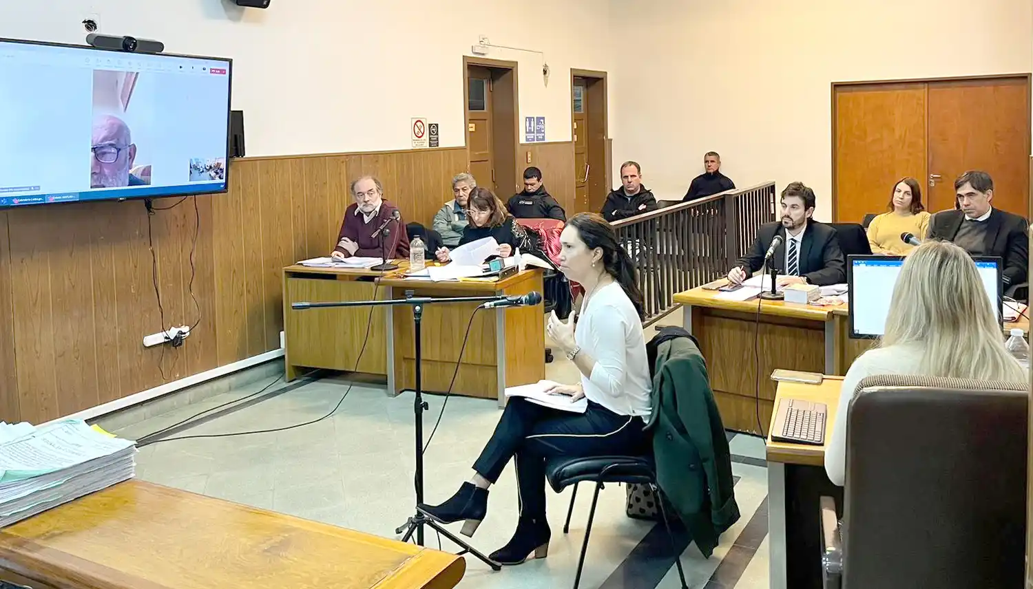 Varios testigos pasaron por las audiencias de debate oral en la sala del Tribunal Criminal