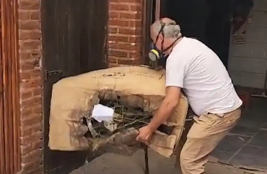 Se incineraron cerca de 40 kilos de ramas y cogollos de marihuana incautados en mayo.