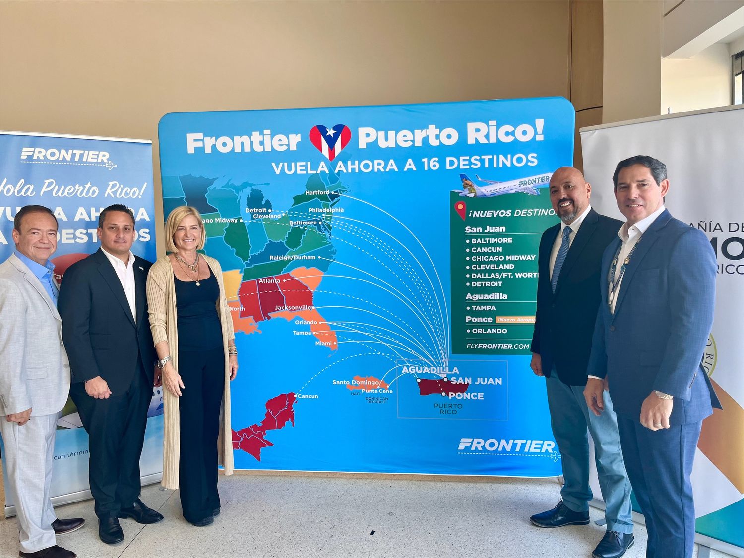 Frontier Airlines sets its largest flight offer expansion in Puerto Rico with eight new routes