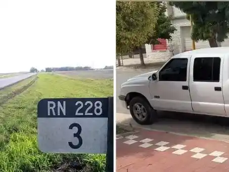 La S10 de César Tello habría sido sacada rápidamente de la ciudad por Ruta Nacional 228