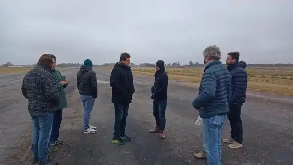 Ministerio de Transporte relevó la pista del Aeroclub Chascomús por obras de renovación