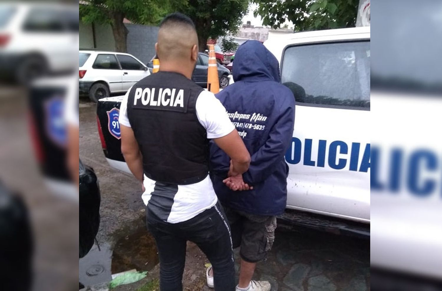 Le propinó varios "puntazos" a un joven en la calle y lo capturaron