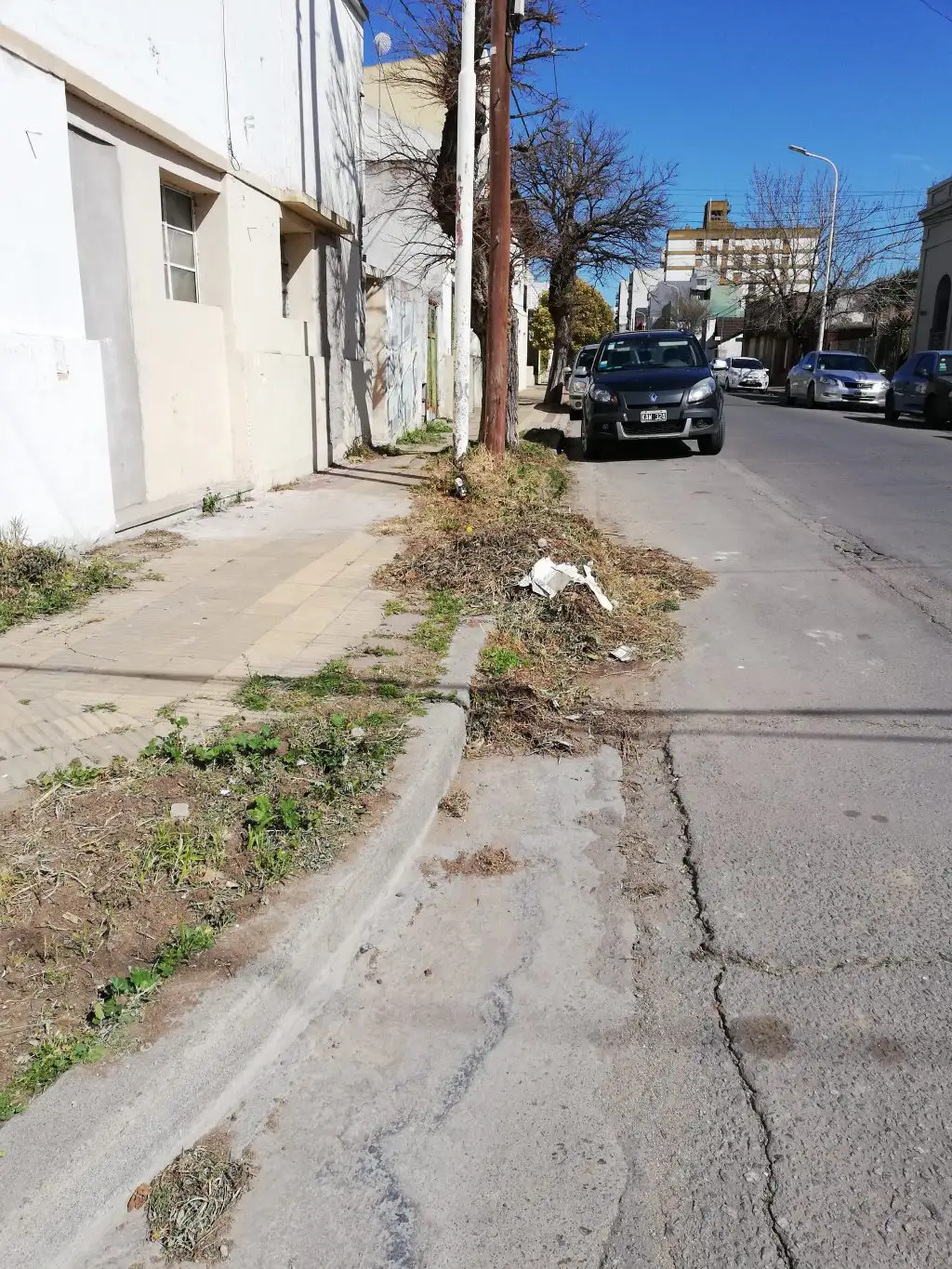 Calles sucias y desprolijas 