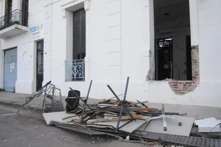 Así quedó el local de La Cámpora en 2021