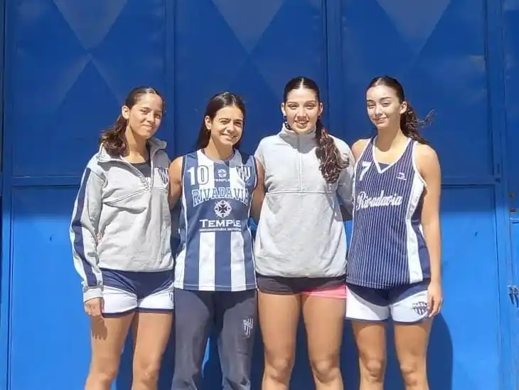 Jugadoras convocadas. Lara Desinder, Sofia Medinaveitia, Eugenia Safenreiter y Brunella Moscuzza