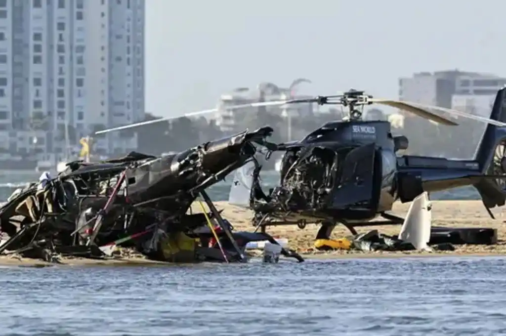 Al menos cuatro muertos tras chocar dos helicópteros en una playa de Australia