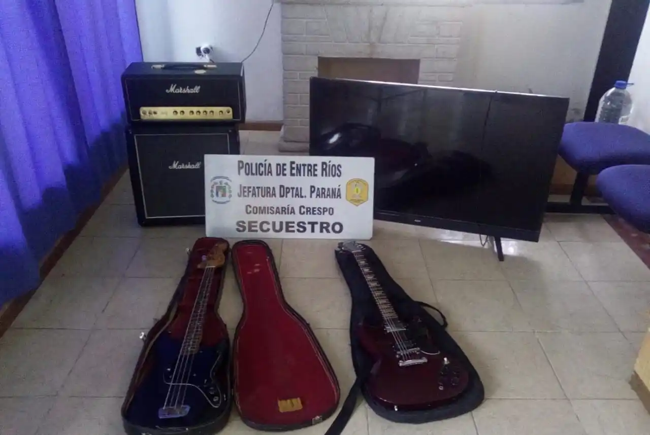 Recuperan elementos robados en una vivienda de Crespo que fueron comercializados en Paraná
