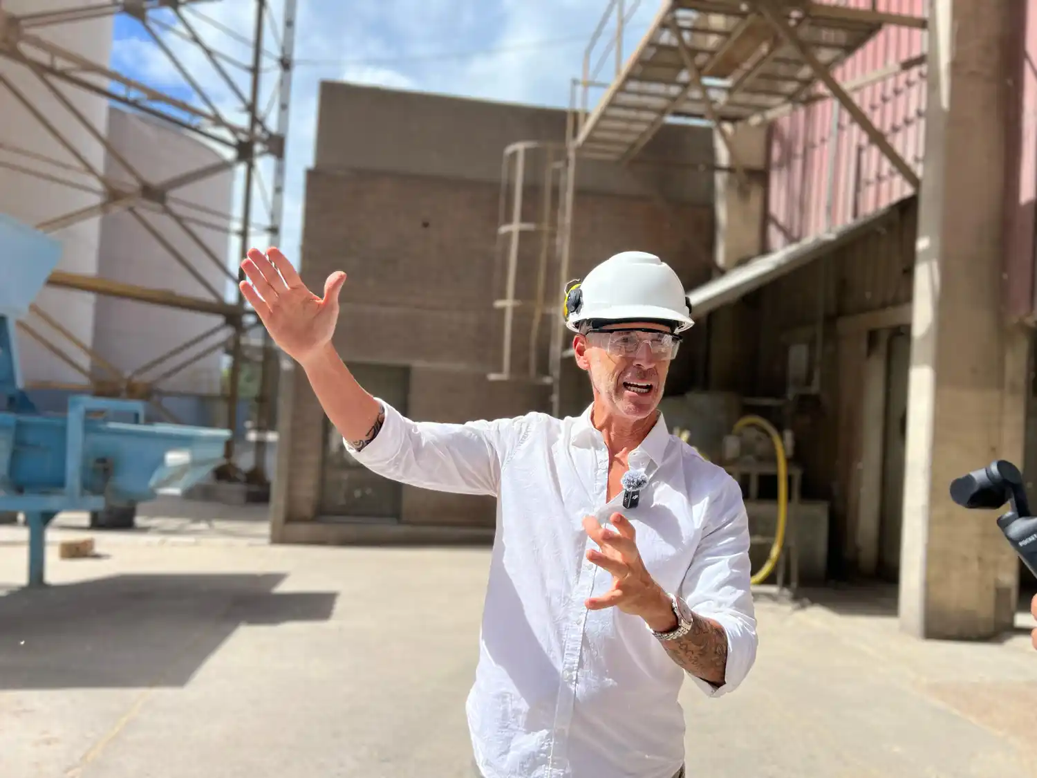 Pablo Santirso, en recorrida por ACA Quequén