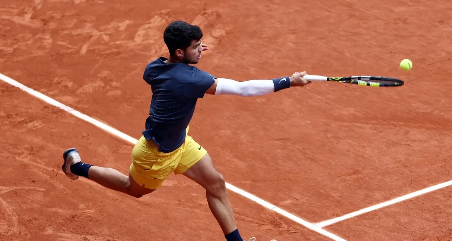 Carlos Alcaraz se metió en la cuarta ronda del Abierto de Francia. Crédito: Stephanie Lecocq/Reuters