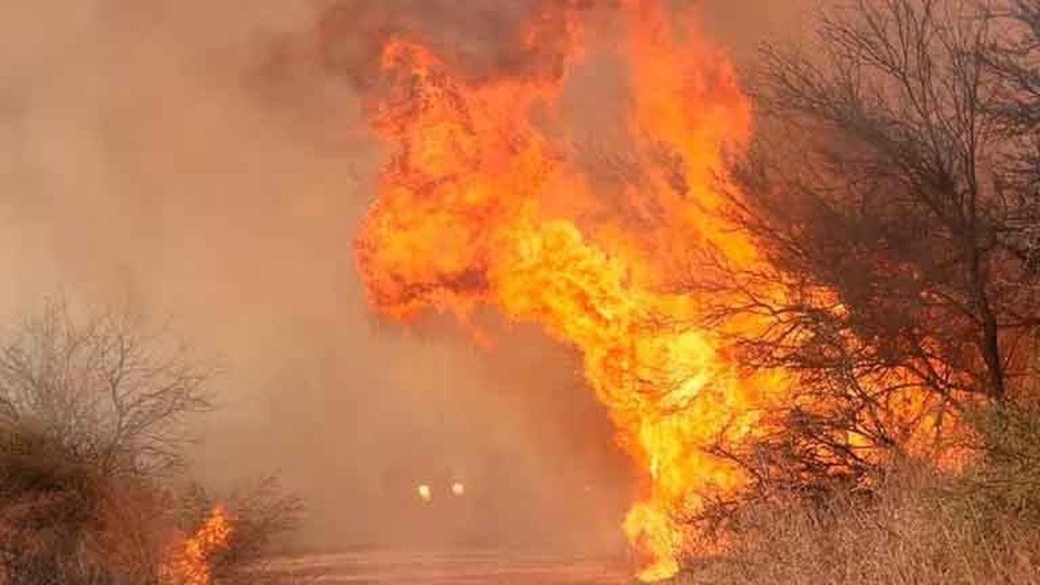 Sesenta brigadistas pelean contra el fuego en La Calera y hay riesgo extremo