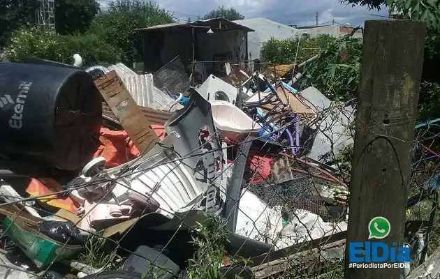 Chatarra acumulada, un criadero de ratas, mosquitos y cucarachas  