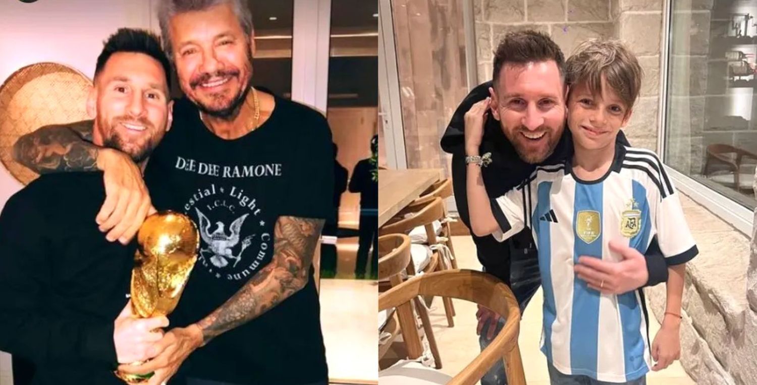 Así fue el encuentro entre la familia de Marcelo Tinelli y Lionel Messi: las fotos