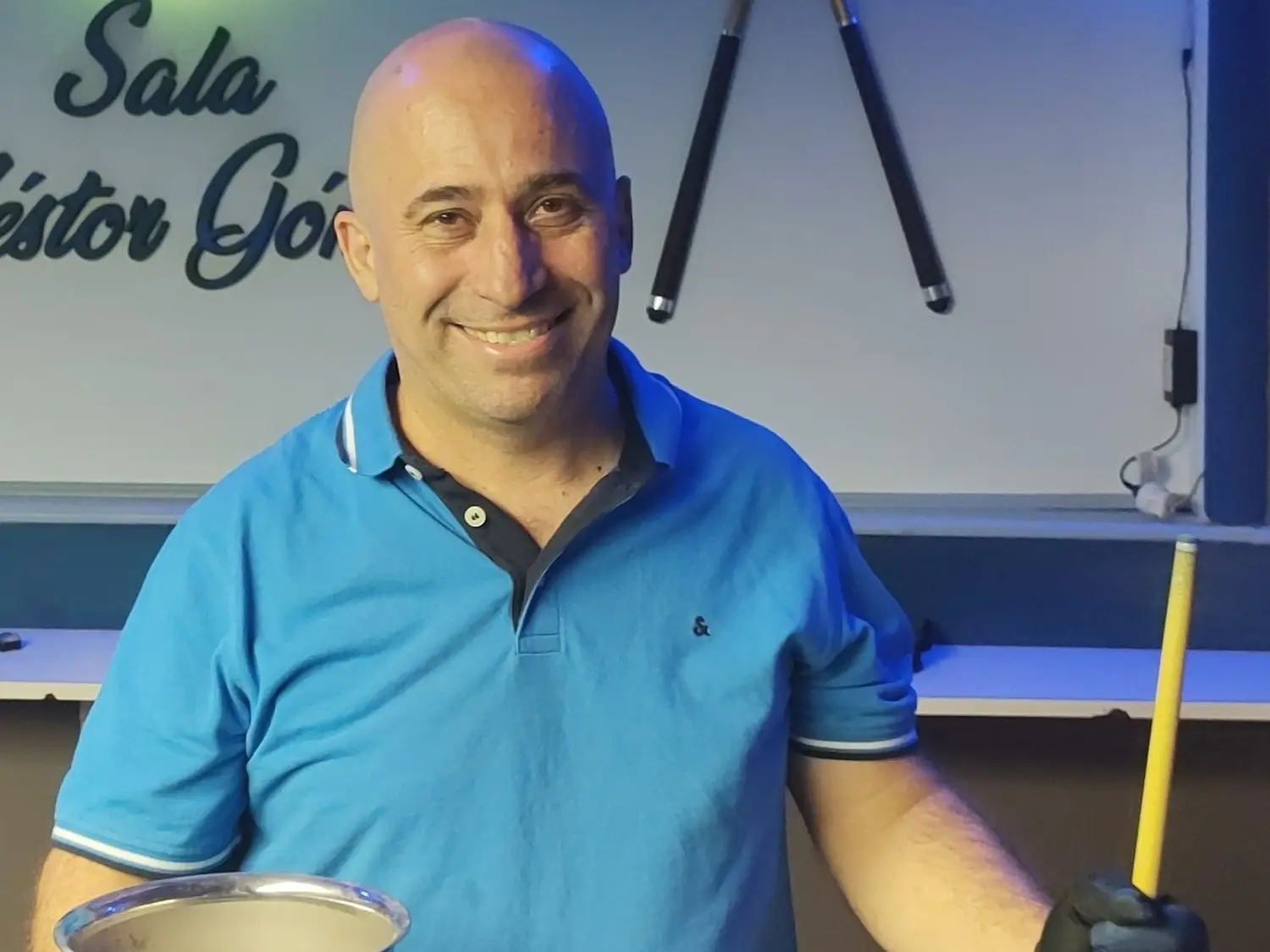 Daniel Tabárez, ganador de la 2° edición del ATP Billar Necochea 2025 de 5 Quillas