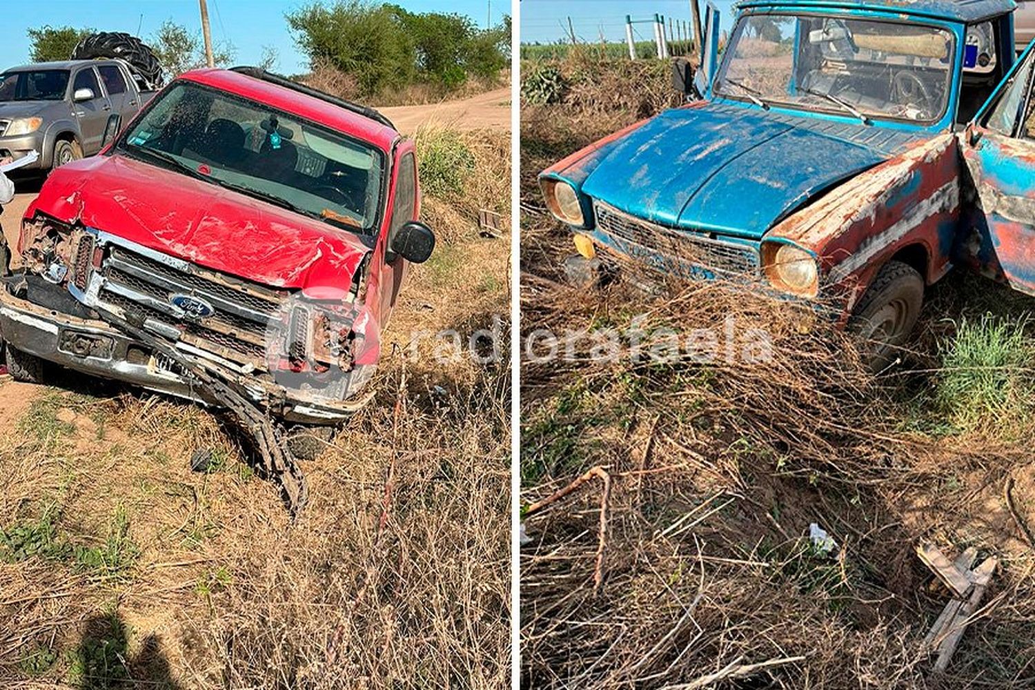 Fuerte accidente en la zona rural de la región: varias personas terminaron con traumatismos