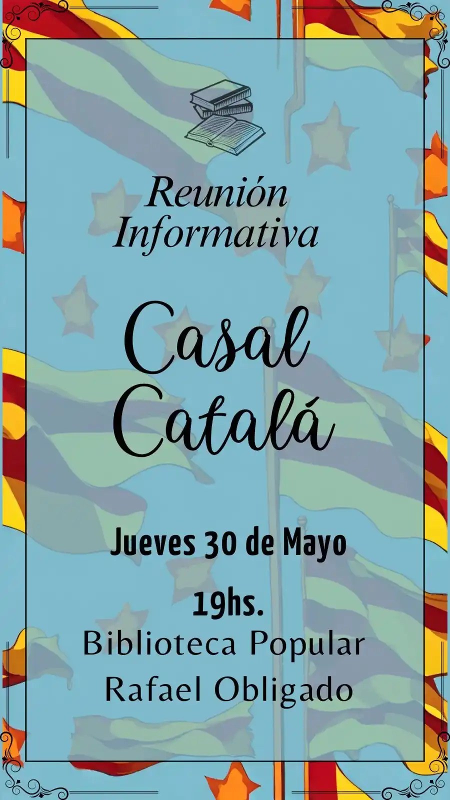 La reunión de los descendientes de catalanes está programada para hoy 30 de mayo en la Biblioteca Popular.