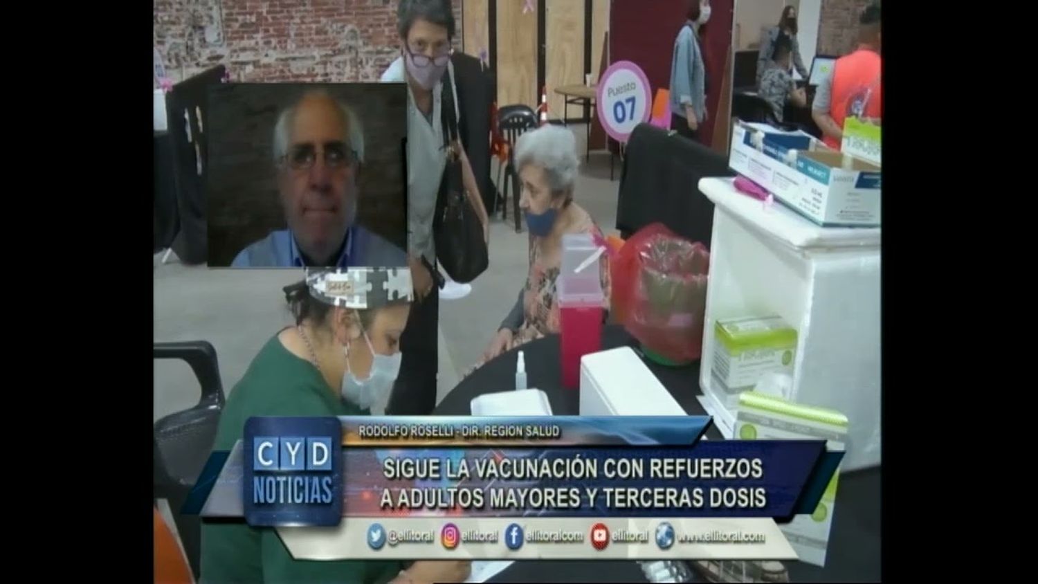 Sigue la vacunación con refuerzos a adultos mayores y terceras dosis