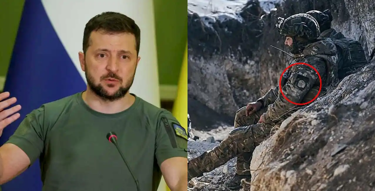 Zelenski volvió a publicar una foto de un soldado ucraniano con simbología nazi