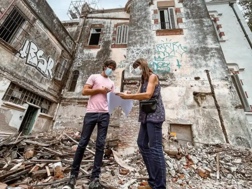 San Fernando: Avanza la obra de restauración del Palacio Otamendi, patrimonio histórico de la ciudad
